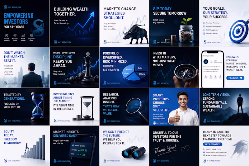 Cover image for Smit Securities — Social Media Creative Design