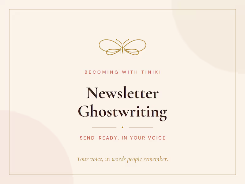 Cover image for  Newsletter Ghostwriting