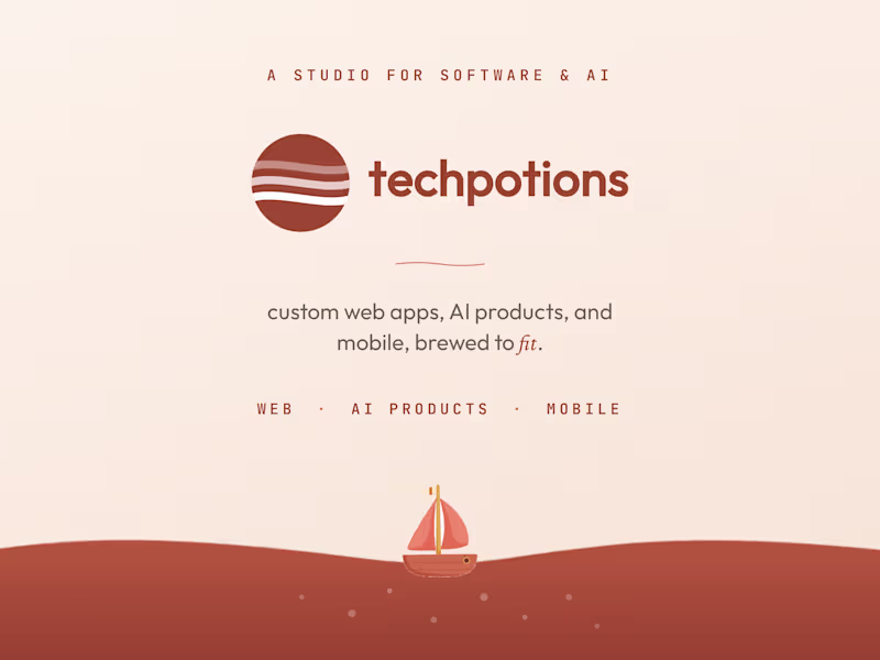 Cover image for techpotions website design