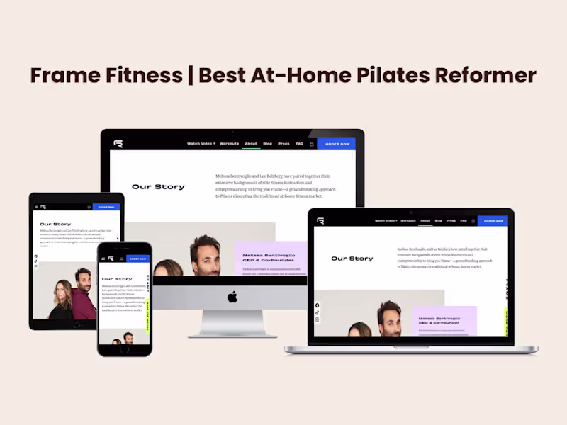 Cover image for E-Commerce Platform for Frame Fitness