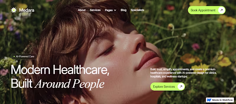 Cover image for Creation of Medara Healthcare Website