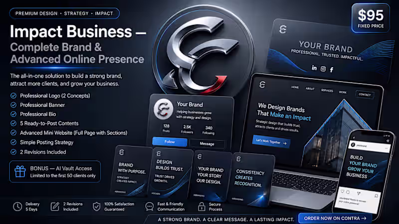Cover image for Impact Business — Identité Visuelle Complète