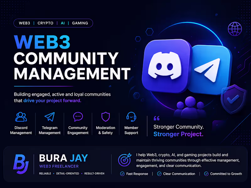 Cover image for Web3 Discord & Telegram Community Management