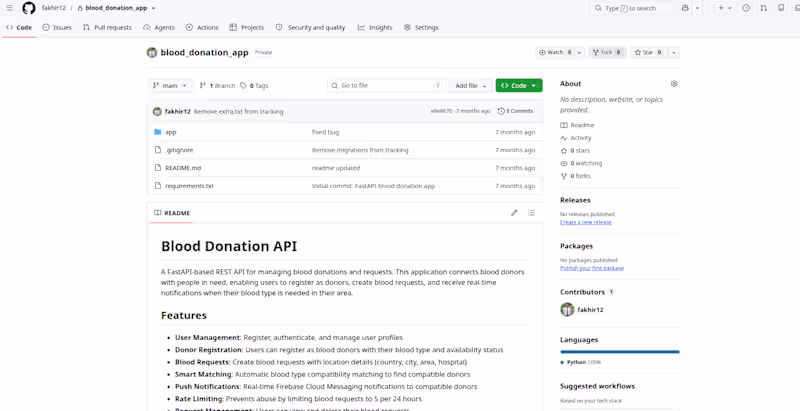 Cover image for Blood Donation API
A FastAPI-based REST