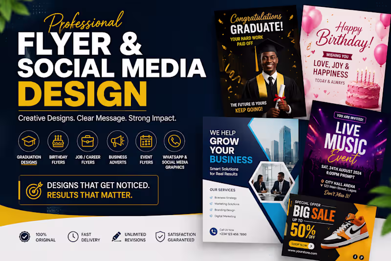 Cover image for Professional Flyer & Social Media Design