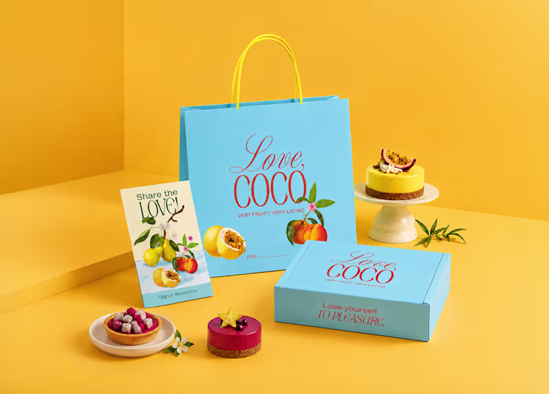 Cover image for Love, Coco — Dessert Brand Identity