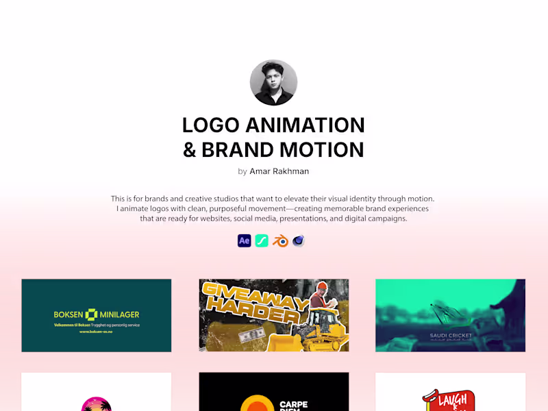 Cover image for Logo Animation & Brand Motion