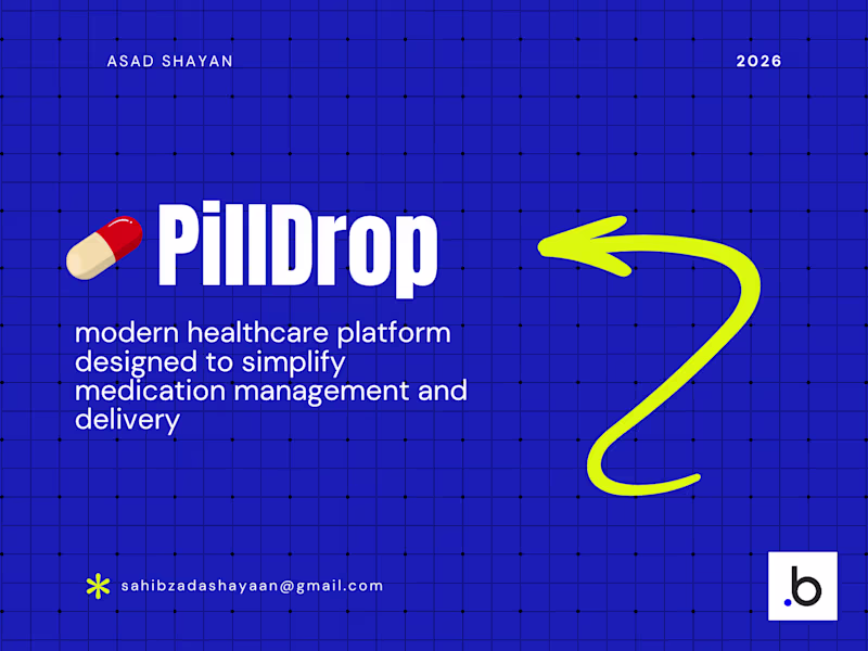 Cover image for PillDrop is a modern healthcare