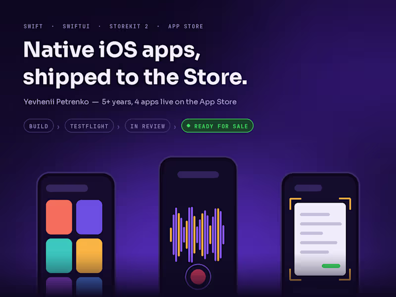 Cover image for iOS App Development: from idea to App Store release