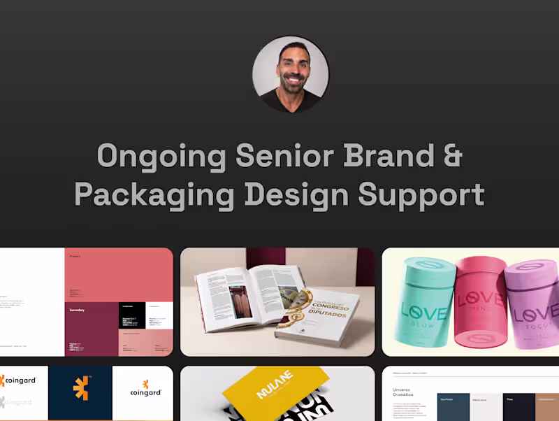 Cover image for Ongoing Senior Brand & Packaging Design Support