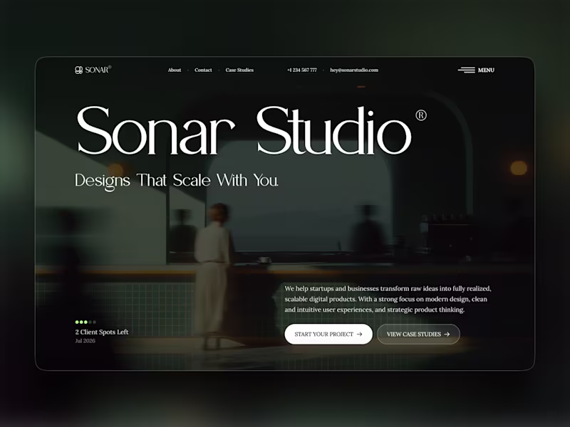 Cover image for Sonar - Creative Agency Website