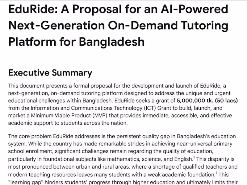 Cover image for EduRide – AI-Powered On-Demand Tutoring Platform (ICT Innova...