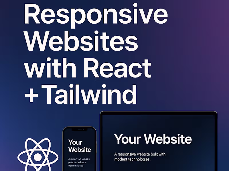 Cover image for Modern Web Development with React, Tailwind & Node.js