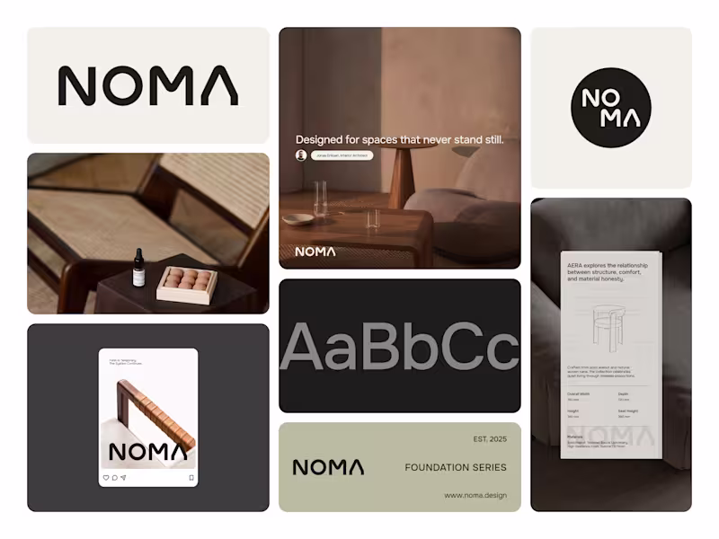 Cover image for Noma is furniture brand from indonesia, they have clean visu...
