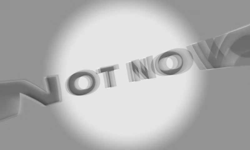 Cover image for NOT NOW - film titles
