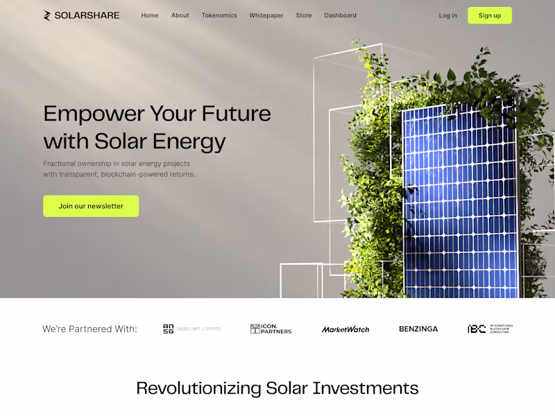 Cover image for Revamp SolarShare's Branding for a Modern Blockchain Vision
