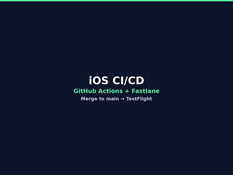 Cover image for iOS CI/CD: merge to main