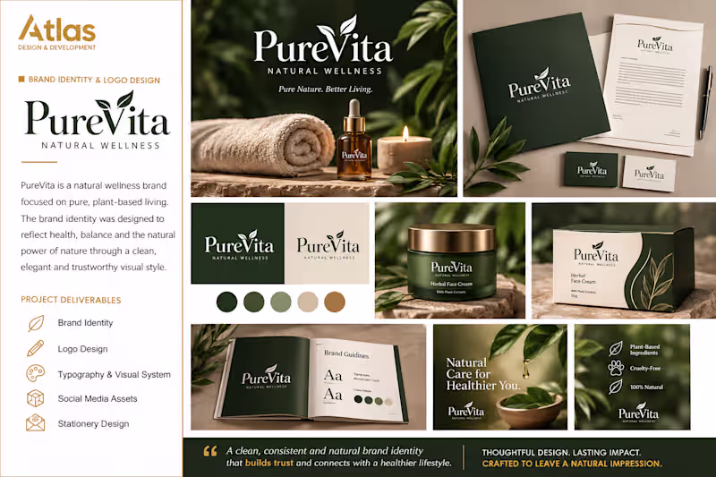 Cover image for PureVita — LOGO DESIGN &
