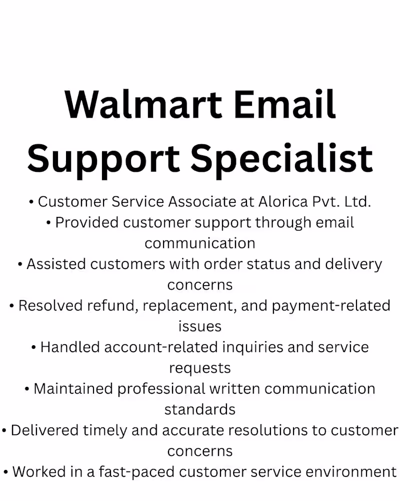 Cover image for Customer Service Associate with experience