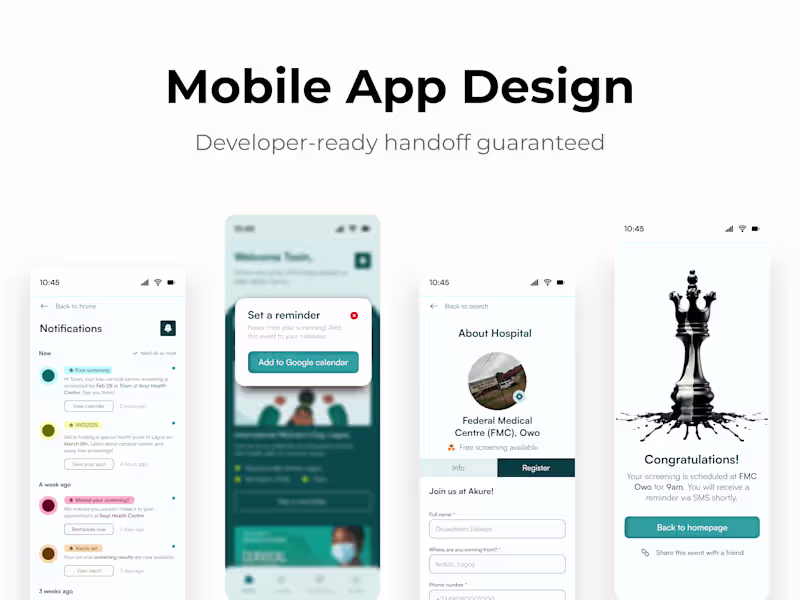 Cover image for Mobile App Design (iOS & Android)