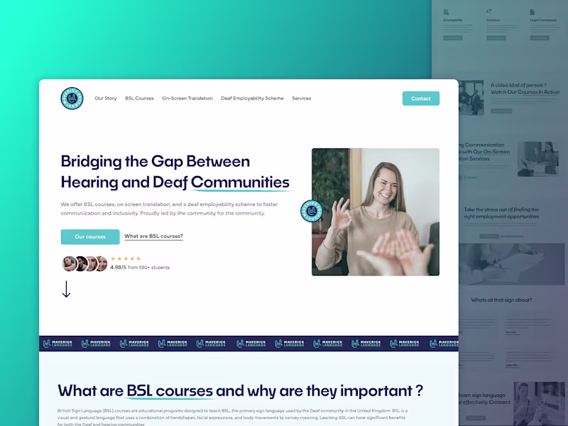 Cover image for Maverick Language Website