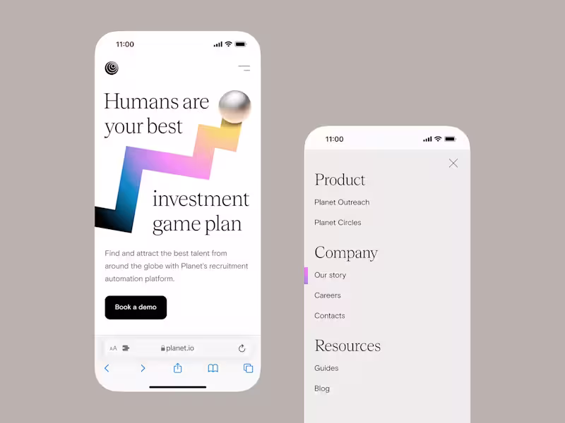 Cover image for Recruitment automation: Web design, Branding A design explor...