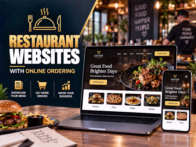 Cover image for 🍽️ Restaurant Wordpress Website Design With Online Ordering