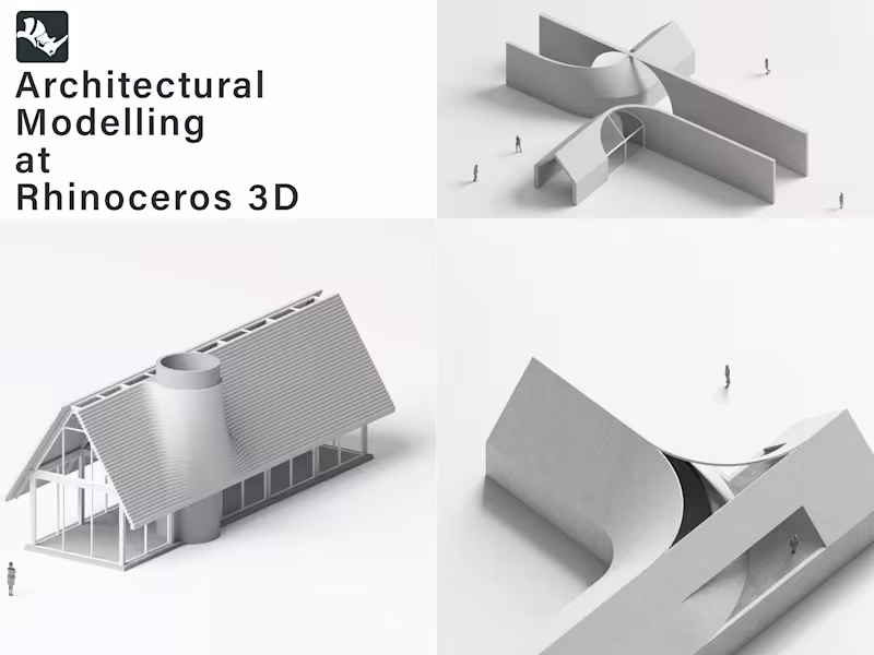 Cover image for Architectural Modeling at Rhinoceros 3D