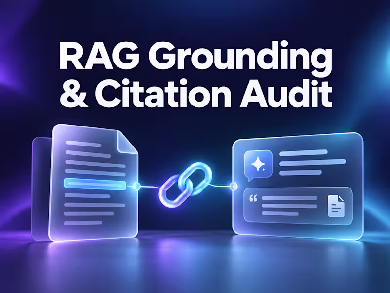 Cover image for RAG Grounding & Citation Audit