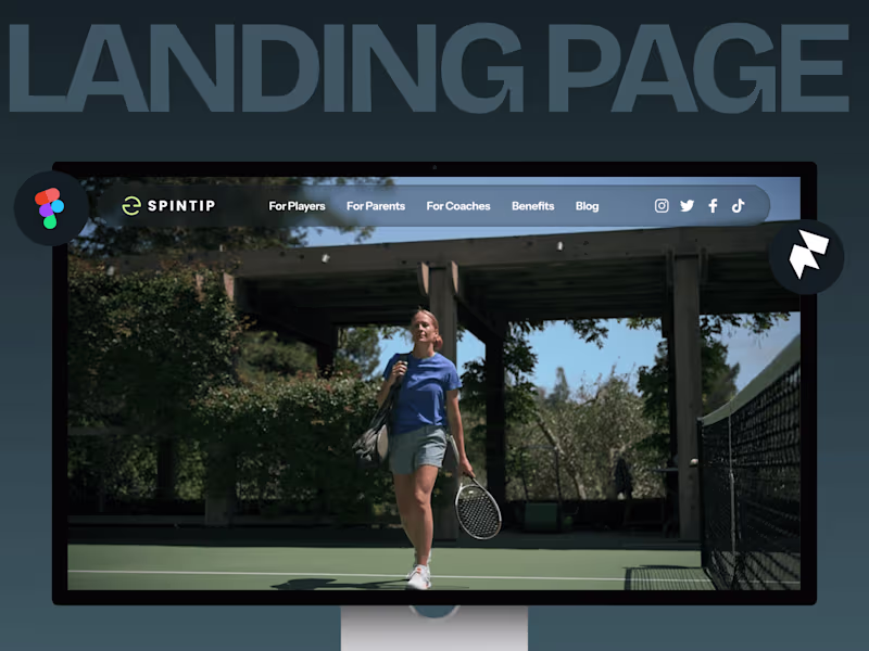 Cover image for Landing Page creation (Framer) for Saas