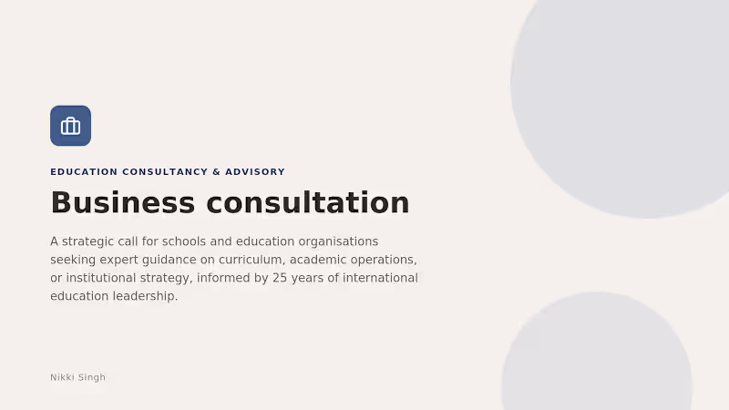Cover image for Business Consultation