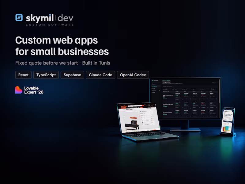 Cover image for Custom web app for your small business