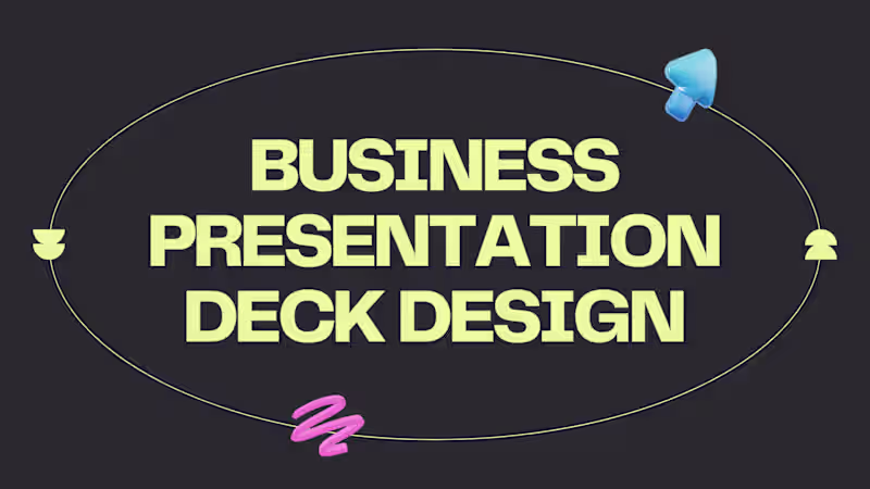 Cover image for Business Presentation Deck Design