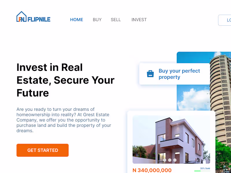 Cover image for A landing page designed for