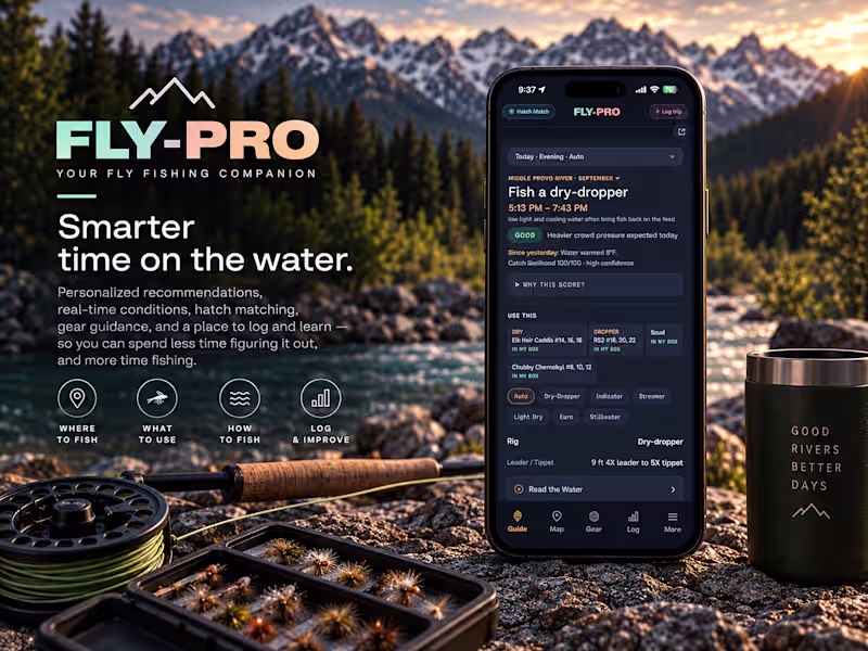 Cover image for FLY-PRO — Personal Fly Fishing Guide