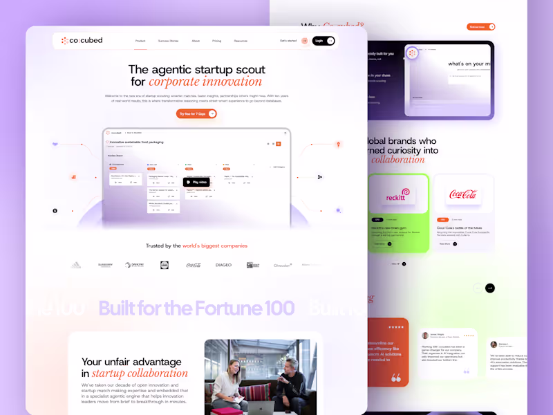 Cover image for Co-Cubed B2B SaaS Website Design & Development