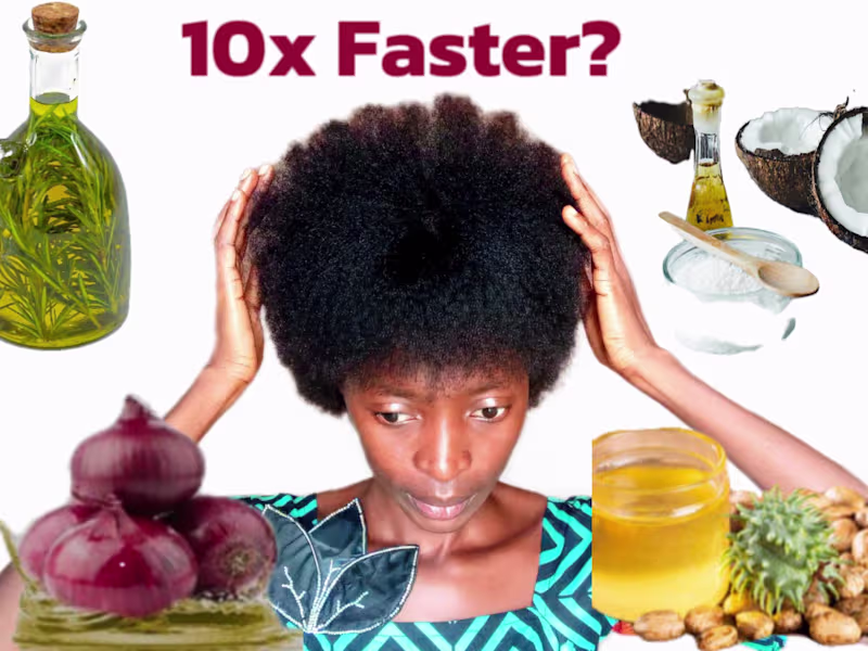 Cover image for MY HAIR GREW FASTER WITH THESE OILS || 10x faster #potenthairgr…