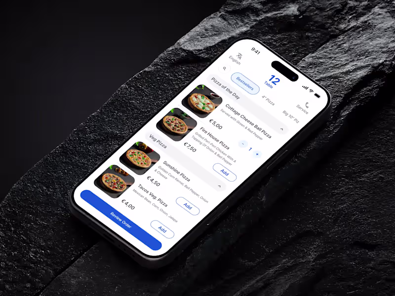 Cover image for QR Ordering App - UI / UUX Case Study