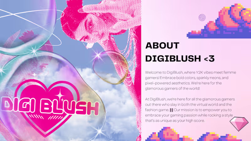 Cover image for DigiBlush - DIGIBLUSH - Y2K FEMME GAMING BRAND
