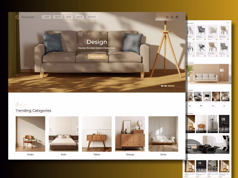Cover image for Furniture Interior Design Shopify Store