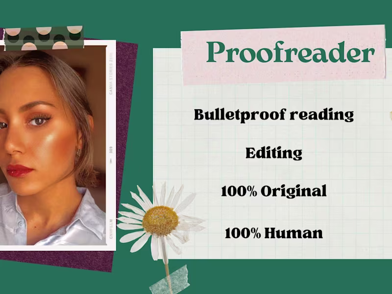Cover image for I will proofread your documents with certainty