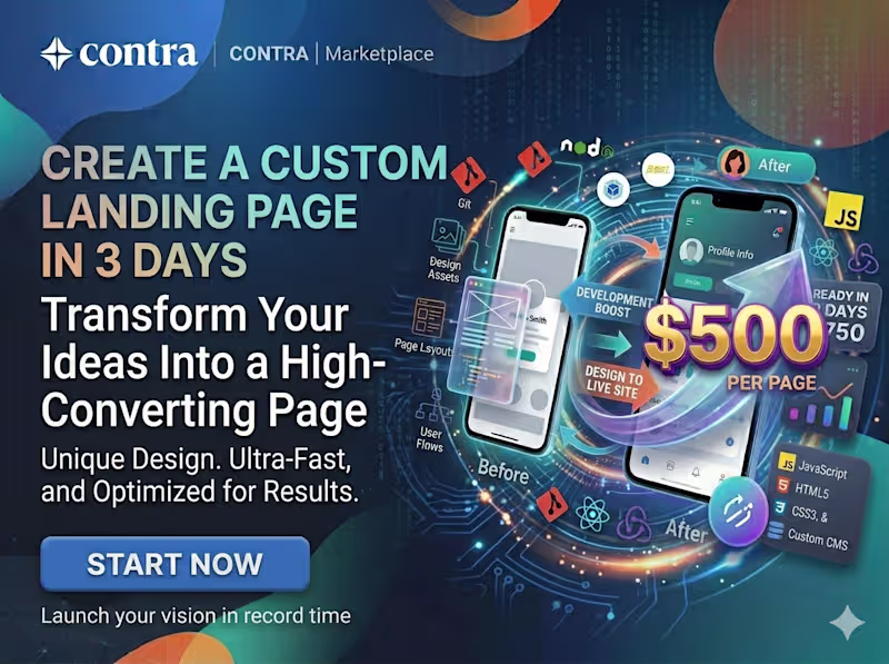 Cover image for Custom Landing Page in 3 Days