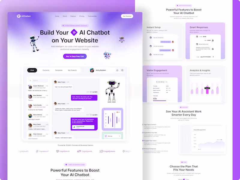 Cover image for 🤖 AIChatbot – High-Converting SaaS