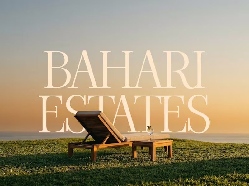 Cover image for Bahari Estates Luxury Landing Page Design