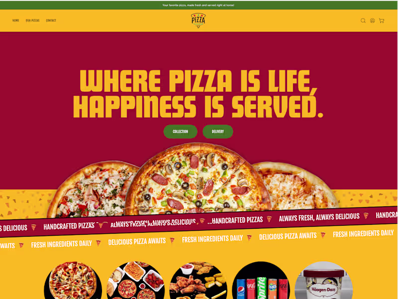 Cover image for Pizza Village Website