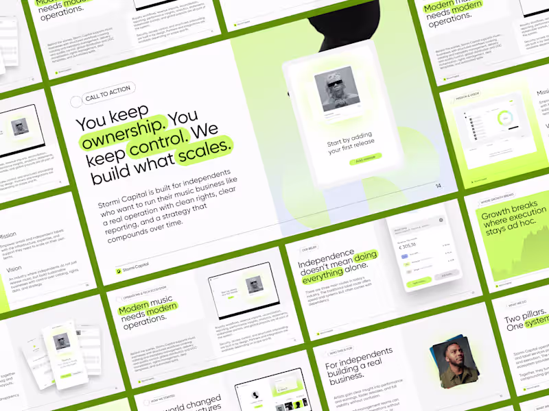 Cover image for Pitch Deck Design for Stormi Capital