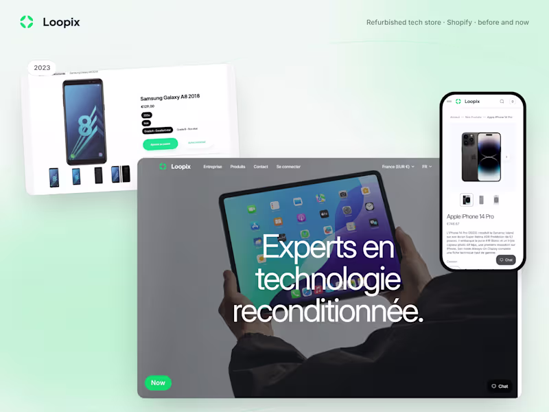 Cover image for Loopix, before and now: a refurbished tech store redesign