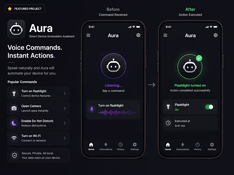 Cover image for Aura is a mobile voice