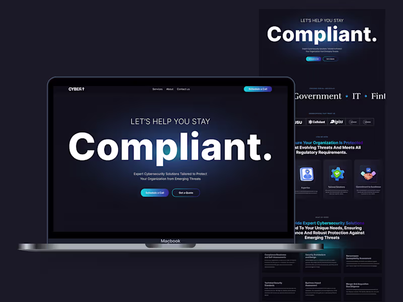Cover image for Landing Page Design | CyberKey