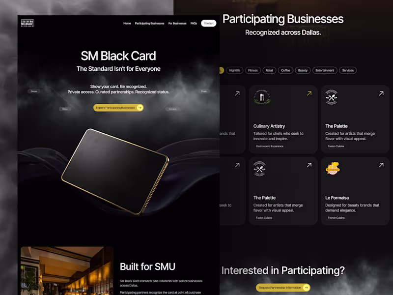 Cover image for Black Card Project (Inspired from GoldenFlash template)